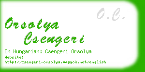 orsolya csengeri business card